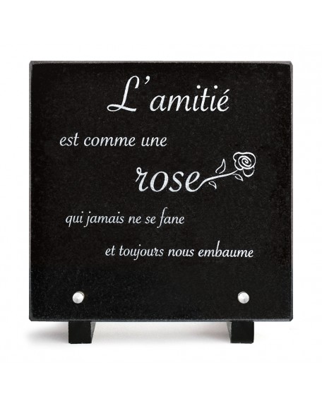 PLAQUE GRANIT 20X20 TEXTE