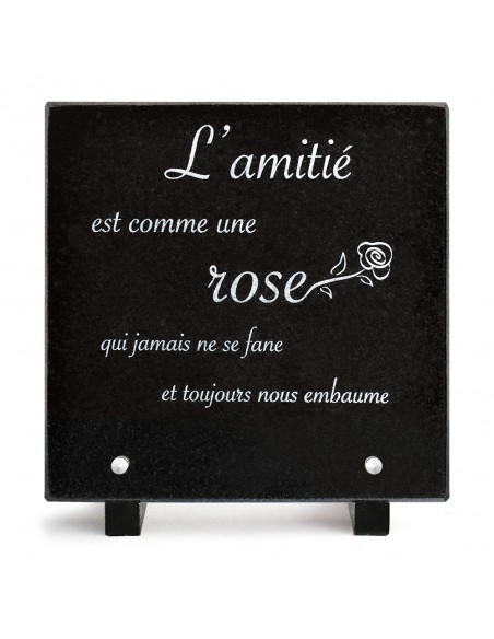 PLAQUE GRANIT 20X20 TEXTE