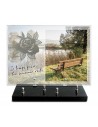 PLAQUE IMPRIMEE 25X35 + MOTIF INOX ROSE