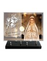 PLAQUE IMPRIMEE 25X35 + MOTIF INOX BLANC ROSE
