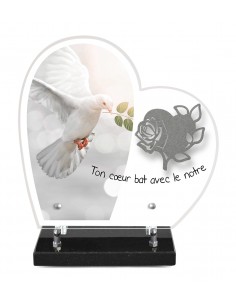 PLAQUE ALTU IMPRIMEE COEUR...
