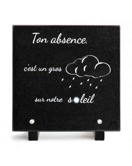 PLAQUE GRANIT 20X20 TEXTE