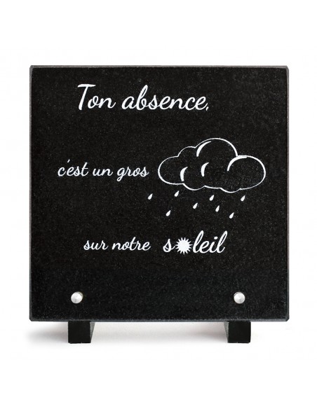 PLAQUE GRANIT 20X20 TEXTE