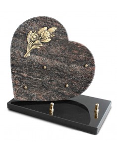 PLAQUE GRANIT COEUR 26X26CM