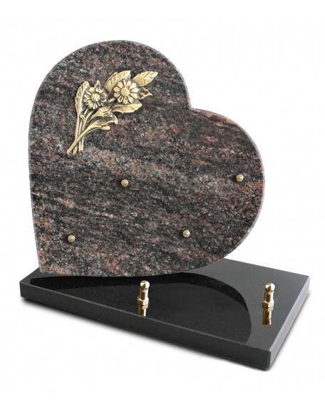 PLAQUE GRANIT COEUR 26X26CM