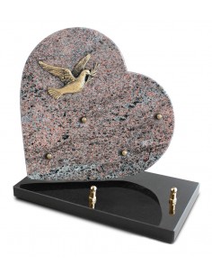 PLAQUE GRANIT COEUR 26X26CM