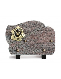 PLAQUE GRANIT 17X25CM JARDIN