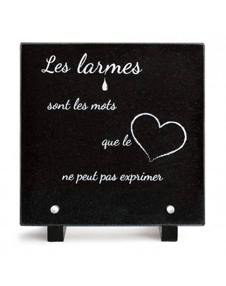 PLAQUE GRANIT 20X20 TEXTE