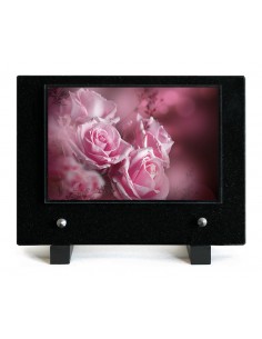 PLAQUE IMPRIMEE 15X21 FLEURS