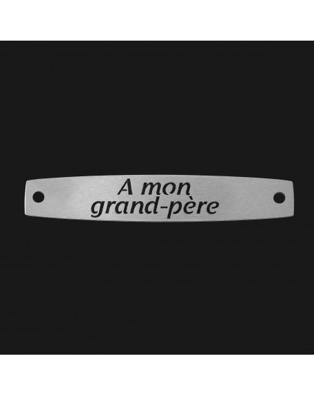 SACHET 5 INTERS INOX "A MON GRAND-PÈRE"