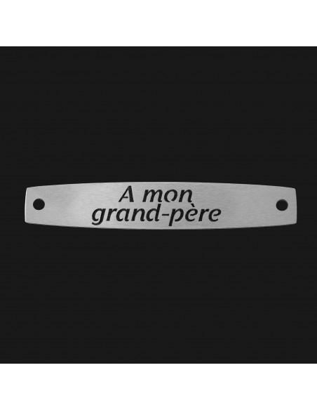 SACHET 5 INTERS INOX "A MON GRAND-PÈRE"