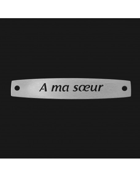 SACHET 5 INTERS INOX "A MA SOEUR"