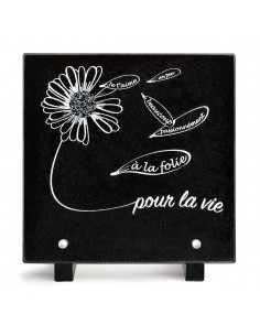 PLAQUE GRANIT 20X20 TEXTE