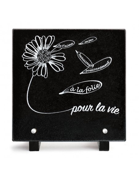 PLAQUE GRANIT 20X20 TEXTE