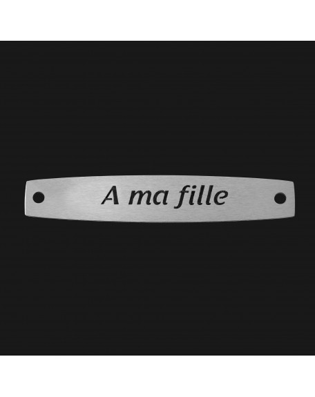 SACHET 5 INTERS INOX "A MA FILLE"