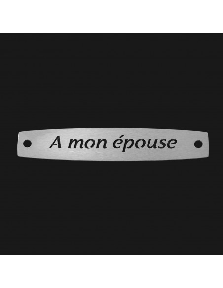 SACHET 5 INTERS INOX "A MON EPOUSE"