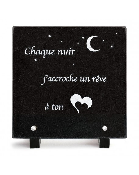 PLAQUE GRANIT 20X20 TEXTE