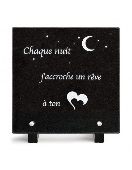 PLAQUE GRANIT 20X20 TEXTE