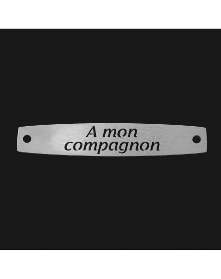 SACHET 5 INTERS INOX "A MON COMPAGNON"