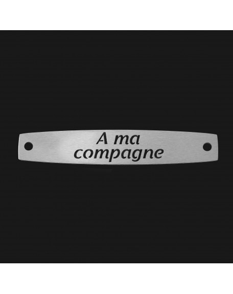 SACHET 5 INTERS INOX "A MA COMPAGNE"