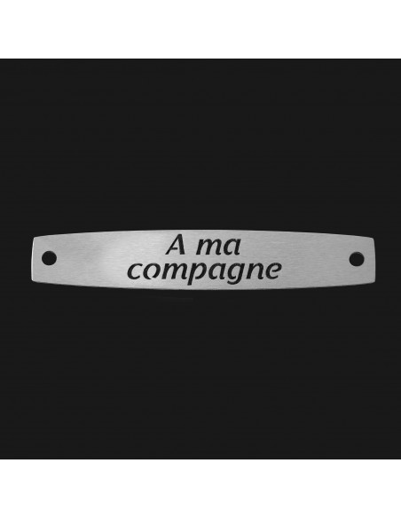 SACHET 5 INTERS INOX "A MA COMPAGNE"