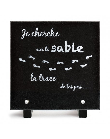 PLAQUE GRANIT 20X20 TEXTE