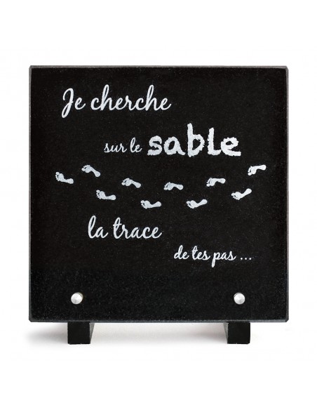 PLAQUE GRANIT 20X20 TEXTE