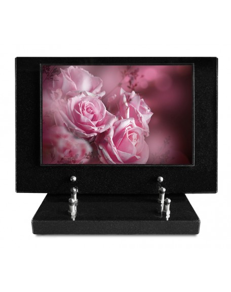 PLAQUE IMPRIMEE S/SOCLE 20X30 FLEURS