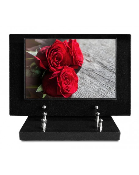 PLAQUE IMPRIMEE S/SOCLE 20X30 FLEURS