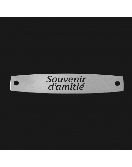 SACHET 5 INTERS INOX "SOUVENIR D'AMITIE"