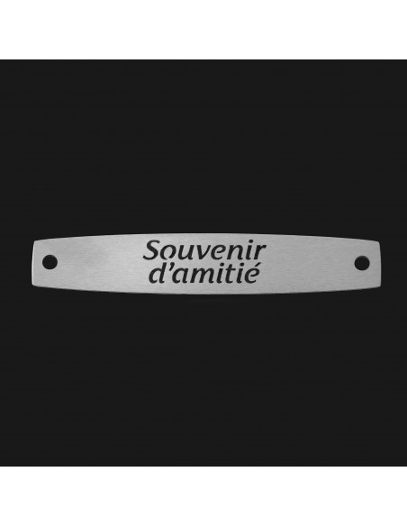 SACHET 5 INTERS INOX "SOUVENIR D'AMITIE"