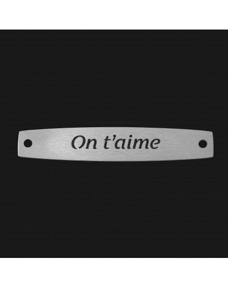 SACHET 5 INTERS INOX "ON T'AIME"