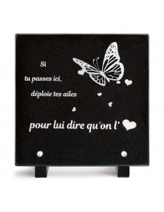 PLAQUE GRANIT 20X20 TEXTE