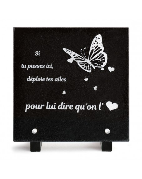 PLAQUE GRANIT 20X20 TEXTE