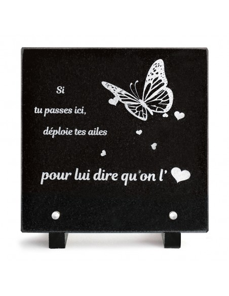 PLAQUE GRANIT 20X20 TEXTE