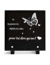 PLAQUE GRANIT 20X20 TEXTE