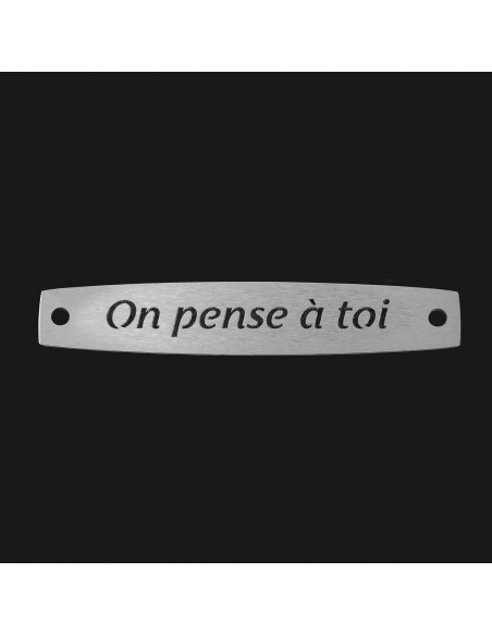 SACHET 5 INTERS INOX "ON PENSE A TOI"