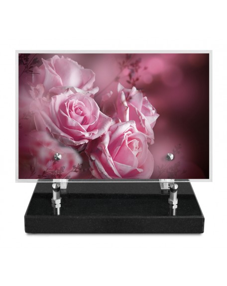 PLAQUE IMPRIMEE 15X22,5 FLEURS