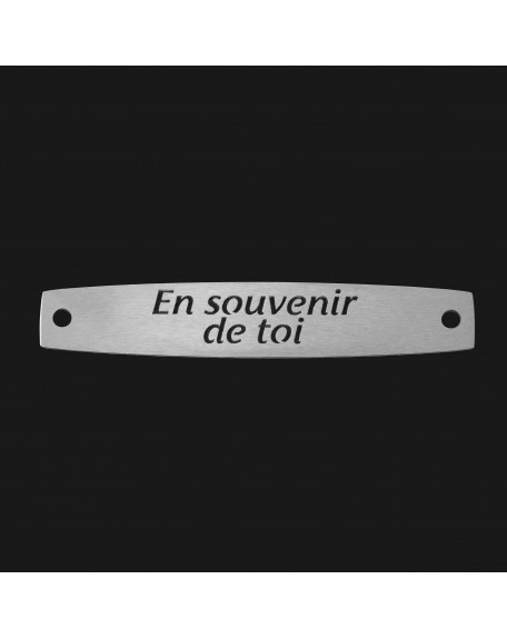 SACHET 5 INTERS INOX "EN SOUVENIR DE TOI"