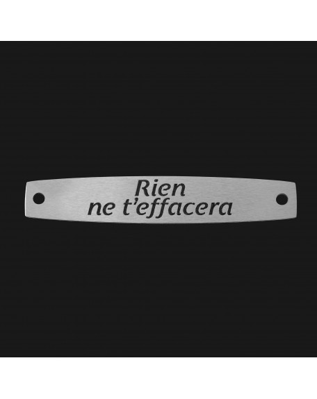 SACHET 5 INTERS INOX "RIEN NE T'EFFACERA"