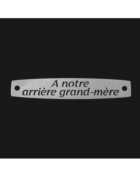 SACHET 5 INTERS INOX "A NOTRE ARRIÈRE GRAND-MÈRE"