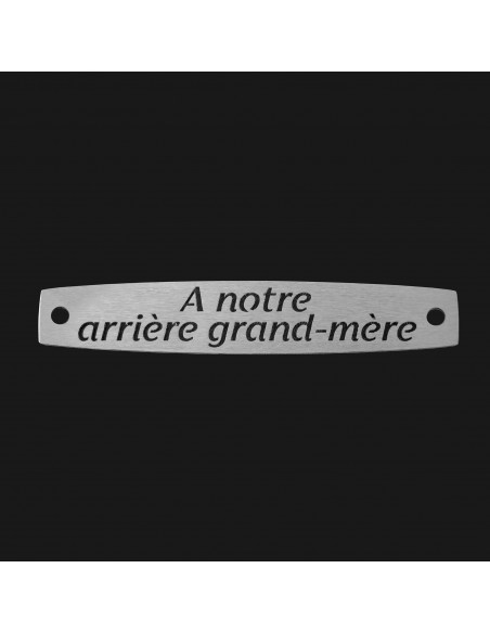 SACHET 5 INTERS INOX "A NOTRE ARRIÈRE GRAND-MÈRE"