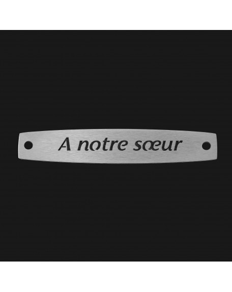 SACHET 5 INTERS INOX "A NOTRE SOEUR"