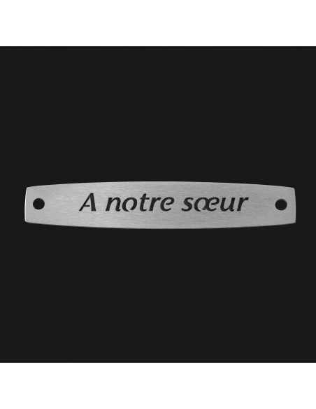 SACHET 5 INTERS INOX "A NOTRE SOEUR"