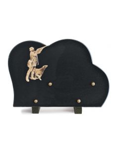 PLAQUE GRANIT 20X30CM CHASSE/PECHE