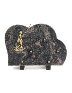PLAQUE GRANIT 20X30CM CHASSE/PECHE