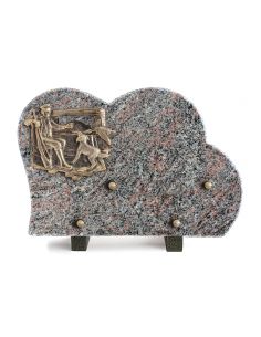PLAQUE GRANIT 20X30CM CHASSE/PECHE
