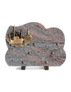 PLAQUE GRANIT 25X35CM MER