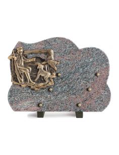PLAQUE GRANIT 25X35CM CHASSE/PECHE
