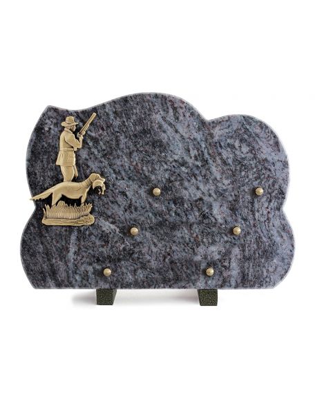 PLAQUE GRANIT 25X35CM CHASSE/PECHE